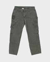 Vintage Carhartt B342 Moss RipStop Cargo Double Knee Canvas Relaxed Fit Carpenter Trousers - W34 L29