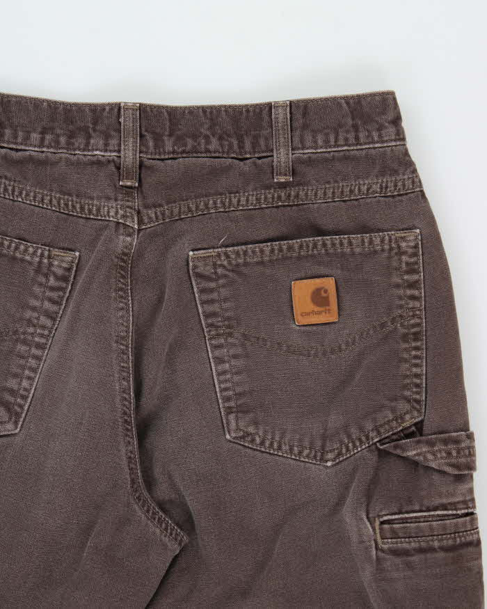 Vintage Carhartt B159 DKB Canvas Loose Fit Carpenter Trousers - W32 L29