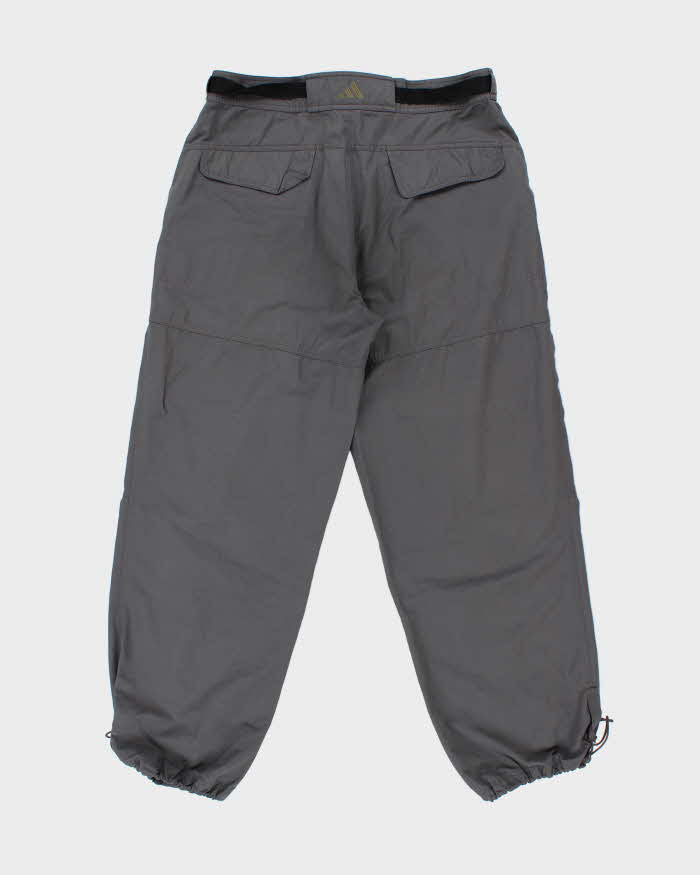 Vintage Y2K 00s Adidas Wide Leg Adjustable Technical Cargo Trousers - W36 L30