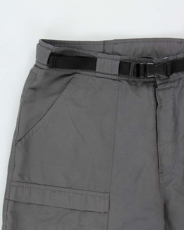 Vintage Y2K 00s Adidas Wide Leg Adjustable Technical Cargo Trousers - W36 L30