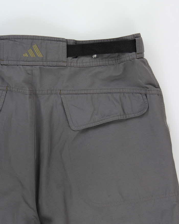 Vintage Y2K 00s Adidas Wide Leg Adjustable Technical Cargo Trousers - W36 L30