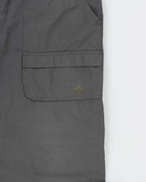Vintage Y2K 00s Adidas Wide Leg Adjustable Technical Cargo Trousers - W36 L30