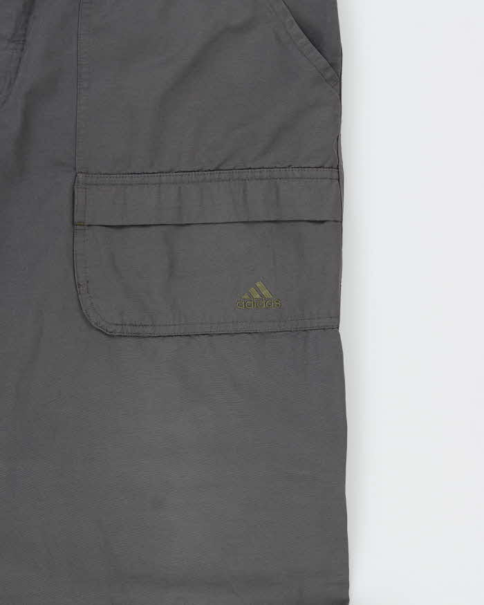 Vintage Y2K 00s Adidas Wide Leg Adjustable Technical Cargo Trousers - W36 L30