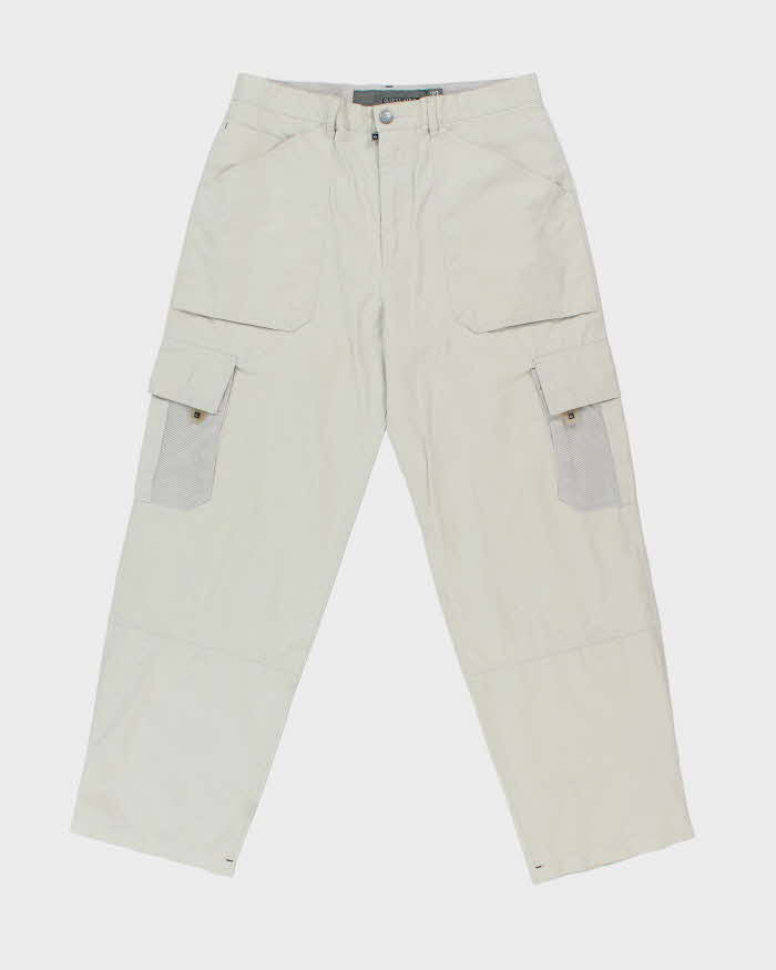 Vintage Y2K 00s Quiksilver Soft Shell Wide Leg Cargo Trousers - W33 L30