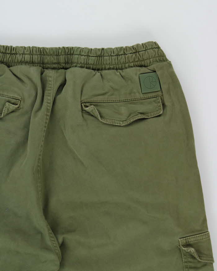 Polar Skate Co. Khaki Canvas Straight Leg Cargo Trousers - W32 L30