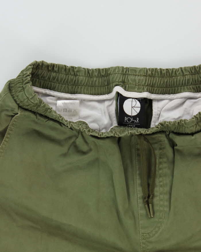 Polar Skate Co. Khaki Canvas Straight Leg Cargo Trousers - W32 L30