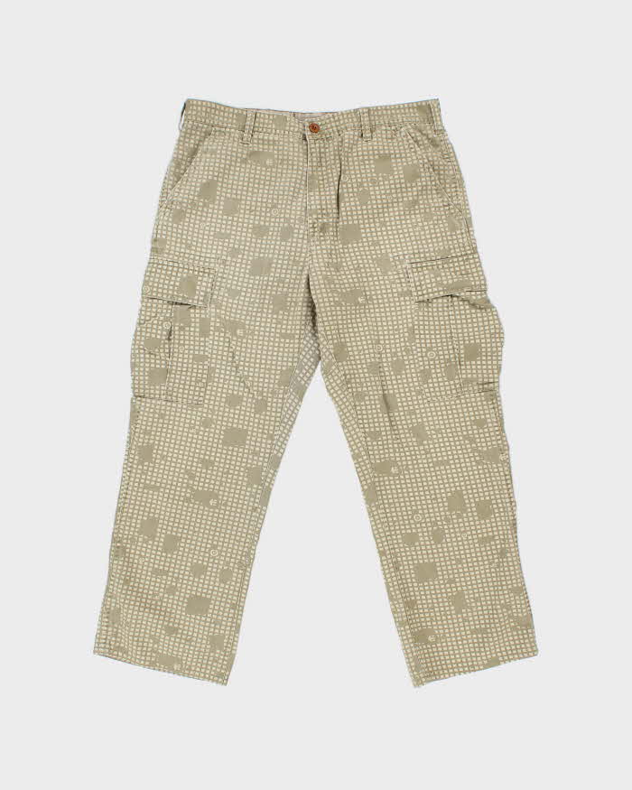 Vintage Y2K 00s Etnies Patterned Wide Leg Skater Cargo Trousers - W34 L28