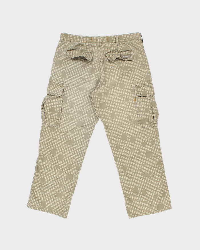 Vintage Y2K 00s Etnies Patterned Wide Leg Skater Cargo Trousers - W34 L28