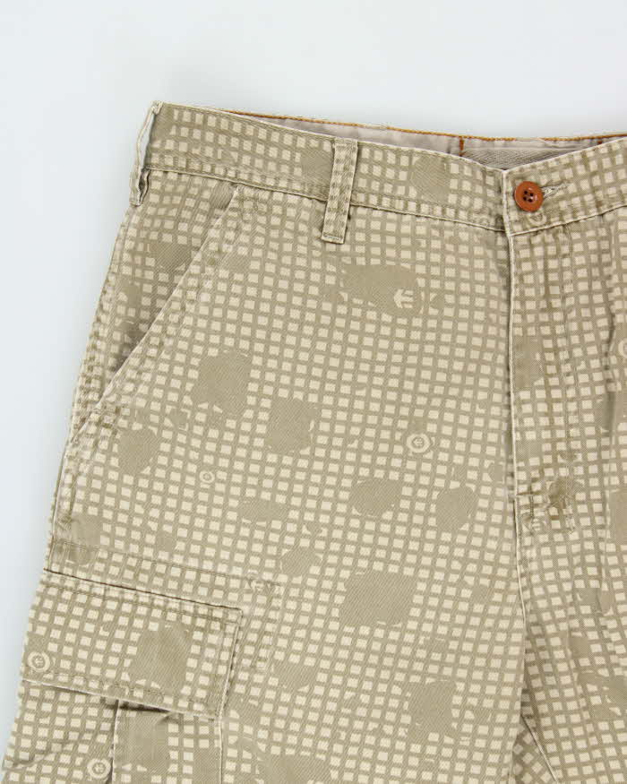Vintage Y2K 00s Etnies Patterned Wide Leg Skater Cargo Trousers - W34 L28