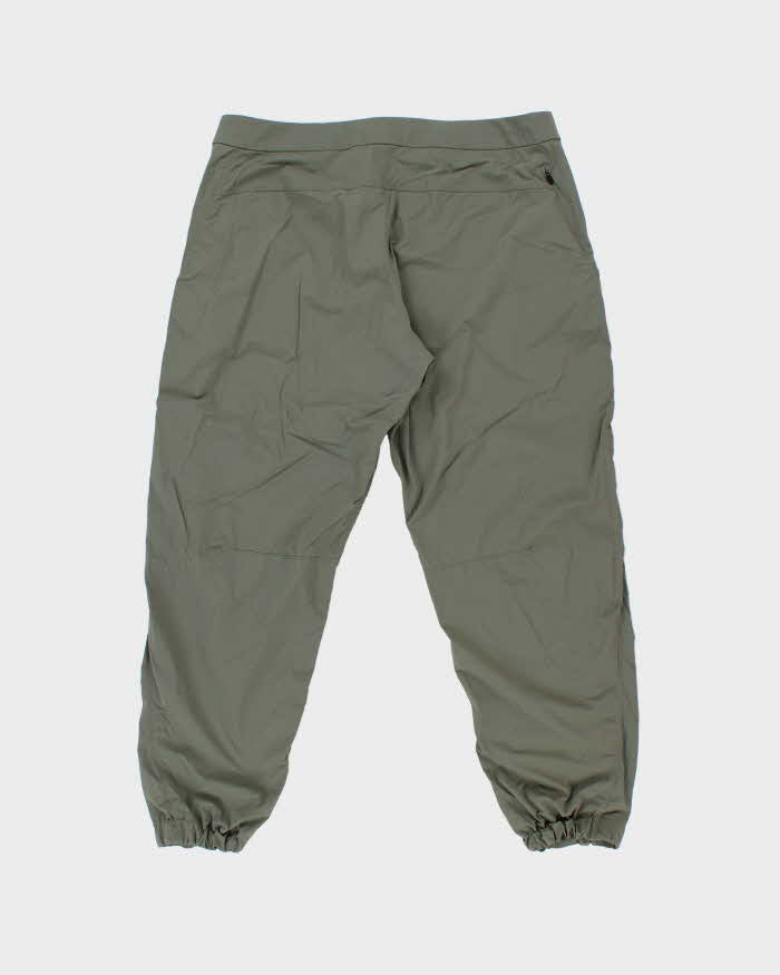 2022 Arc'teryx 'Acrople Jogger' Khaki Soft Shell Loose Fit Cuffed Technical Tracksuit Trousers - W36 L30