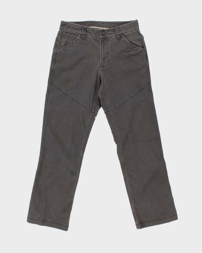 Vintage The North Face Khaki Heavyweight Canvas Straight Leg Techincal Trousers - W32 L31