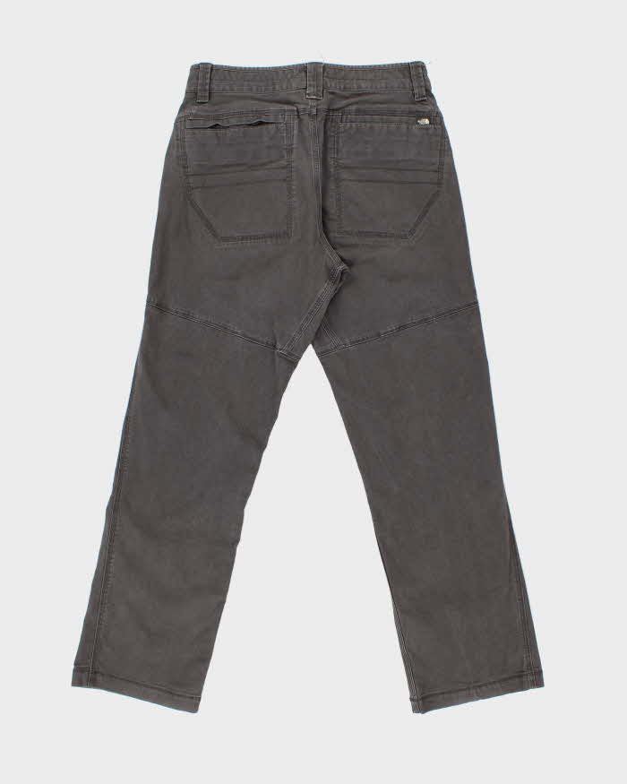 Vintage The North Face Khaki Heavyweight Canvas Straight Leg Techincal Trousers - W32 L31