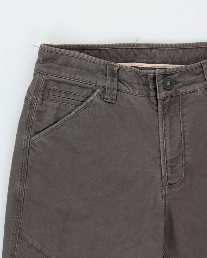 Vintage The North Face Khaki Heavyweight Canvas Straight Leg Techincal Trousers - W32 L31