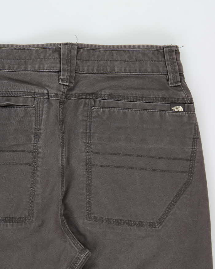 Vintage The North Face Khaki Heavyweight Canvas Straight Leg Techincal Trousers - W32 L31