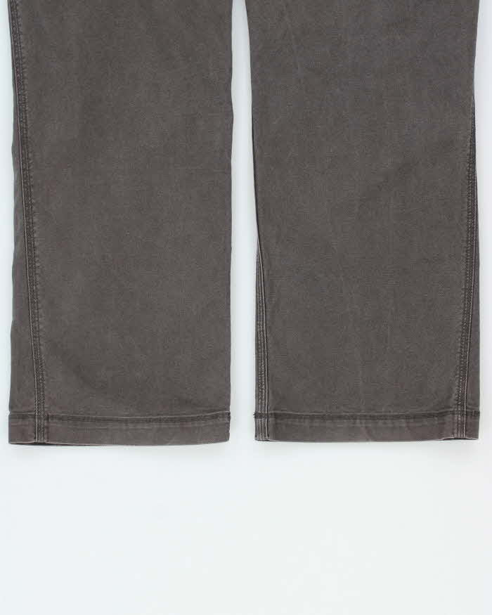 Vintage The North Face Khaki Heavyweight Canvas Straight Leg Techincal Trousers - W32 L31