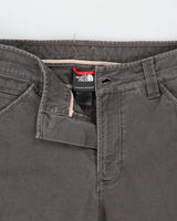 Vintage The North Face Khaki Heavyweight Canvas Straight Leg Techincal Trousers - W32 L31