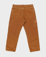 Vintage Levi's Heavyweight Water-Less Tan Wide Leg Workwear Carpenter Trousers - W36 L30