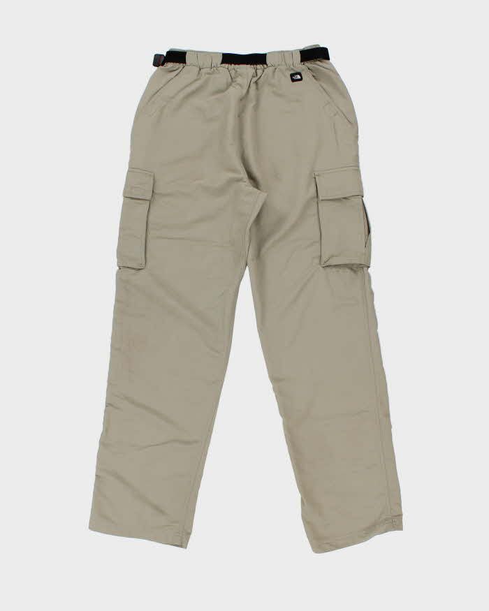 Vintage Y2K 00s The North Face Khaki Belted Straight Leg Technical Trousers - W28 L32