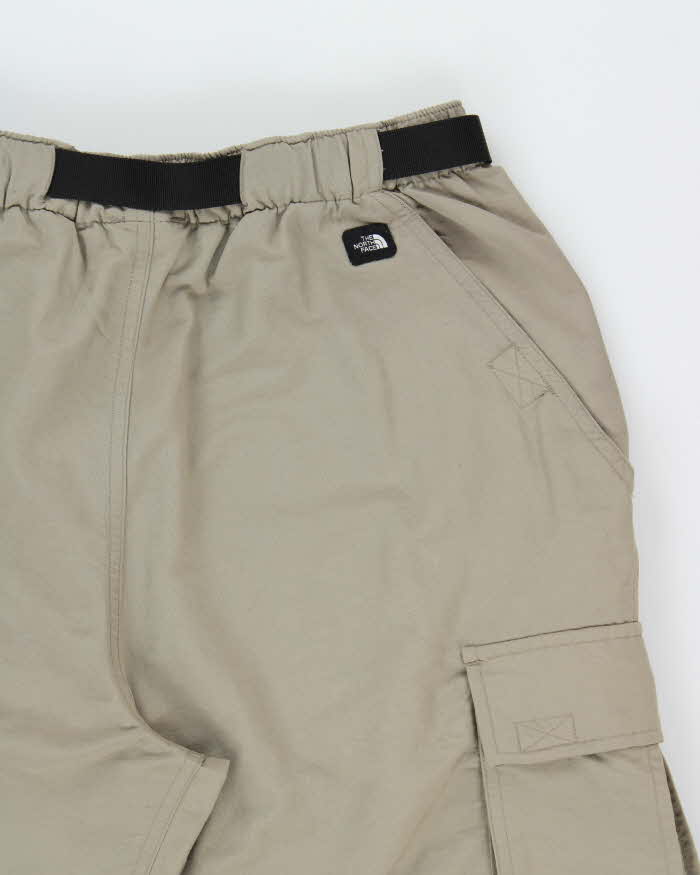 Vintage Y2K 00s The North Face Khaki Belted Straight Leg Technical Trousers - W28 L32