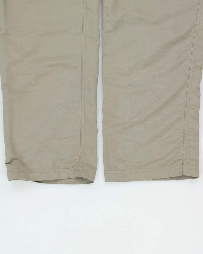 Vintage Y2K 00s The North Face Khaki Belted Straight Leg Technical Trousers - W28 L32