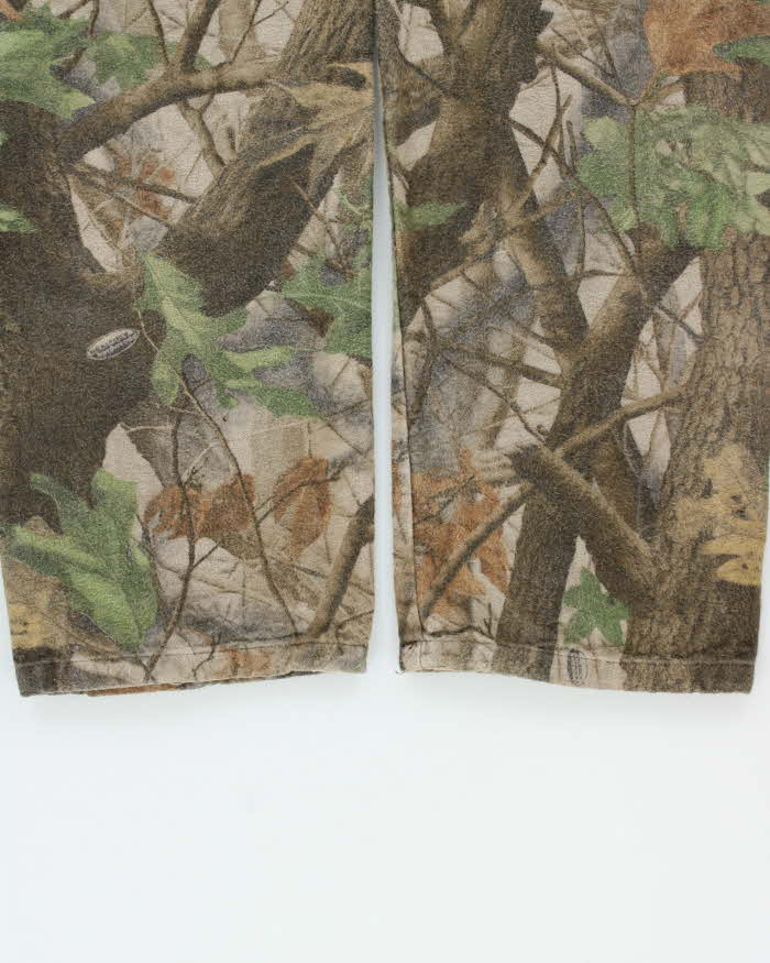 Vintage 1990s Natural Habitat Made In Canada Realtree Camo Wide Leg Cargo Trousers - W36 L30
