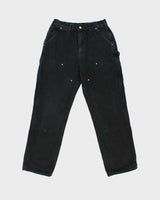 Vintage Carhartt B01 Union Made In USA Double Knee Canvas Loose Original Fit Carpenter Trousers - W28 L30