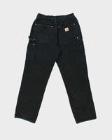 Vintage Carhartt B01 Union Made In USA Double Knee Canvas Loose Original Fit Carpenter Trousers - W28 L30
