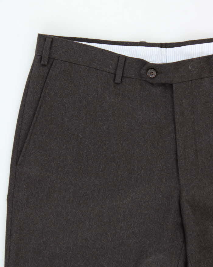 Vintage Pal Zileri Wool Cashmere Blend Relaxed Straight Leg Suit Trousers - W36 L30