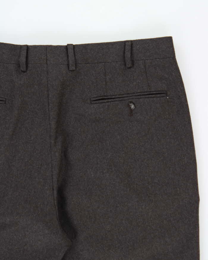 Vintage Pal Zileri Wool Cashmere Blend Relaxed Straight Leg Suit Trousers - W36 L30