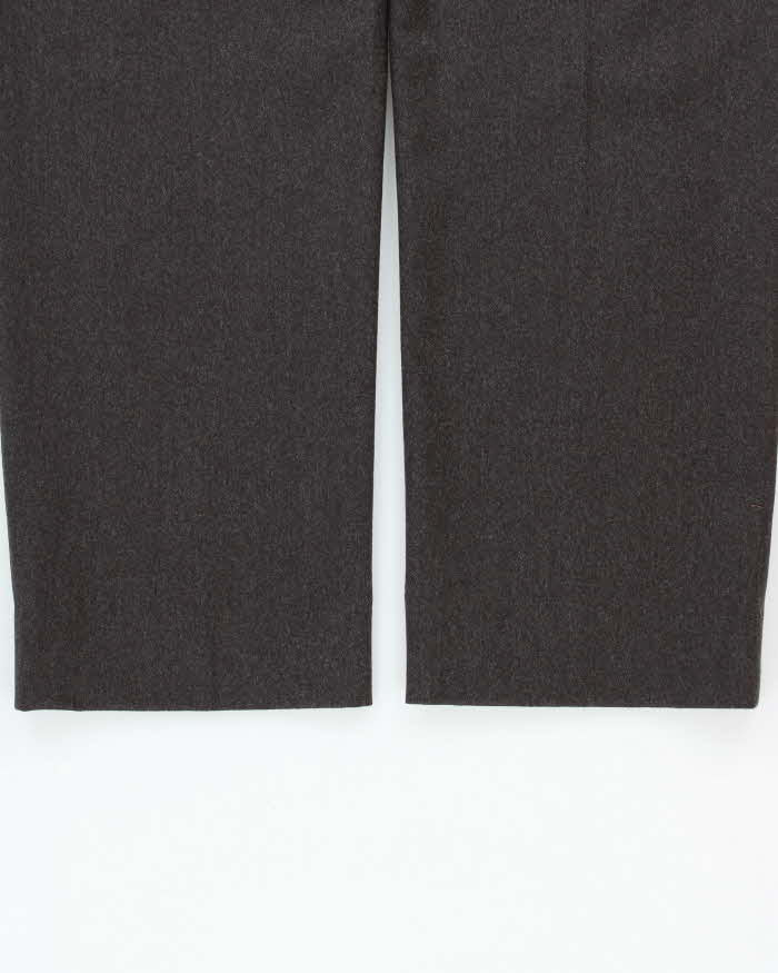 Vintage Pal Zileri Wool Cashmere Blend Relaxed Straight Leg Suit Trousers - W36 L30