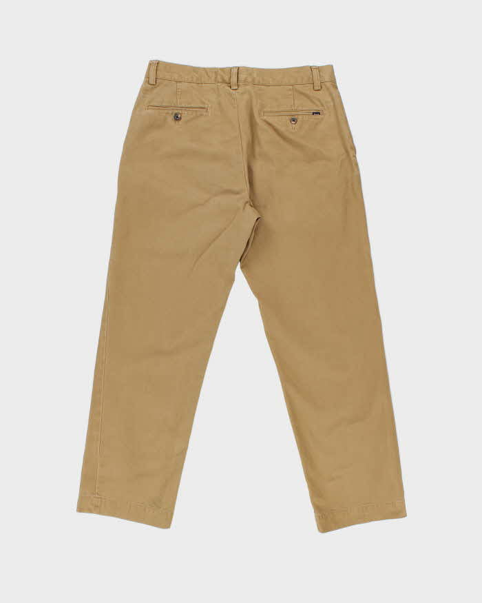Vintage Polo Ralph Lauren Khaki Classic Relaxed Fit Chino Trousers - W32 L28