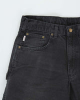 Vintage Carhartt B159 BLK  Loose Original Fit Canvas Carpenter Trousers - W34 L34