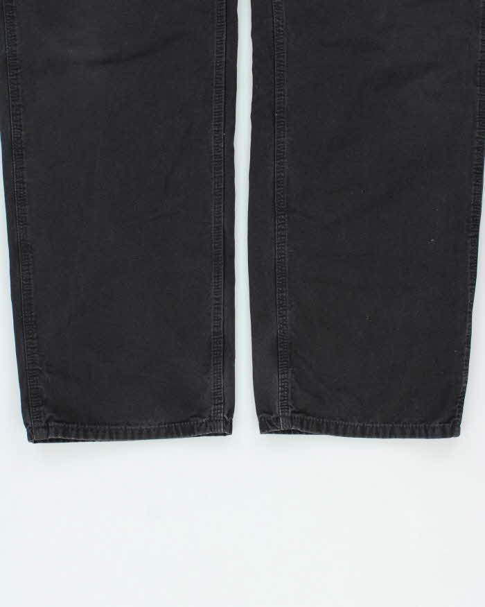 Vintage Carhartt B159 BLK  Loose Original Fit Canvas Carpenter Trousers - W34 L34