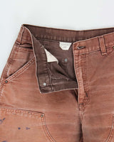 Vintage 2009 Y2K Carhartt B01 Elba Duck Canvas Double Knee Made In USA Distressed Loose Original Fit Carpenter Trousers - W32 L28
