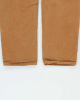 Vintage Carhartt B01 BRN Made In USA Firm Duck Double-Front Loose Fit Carpenter Trousers - W34 L30