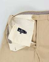Vintage Y2K 00s Aquascutum Cotton Canvas Pleated Relaxed Fit Chino Trousers - W30 L27