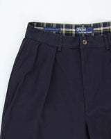 Vintage Y2K 00s Polo Ralph Lauren Double Pleated 'Classic Golf Pant' Loose Fit Trousers - W30 L29