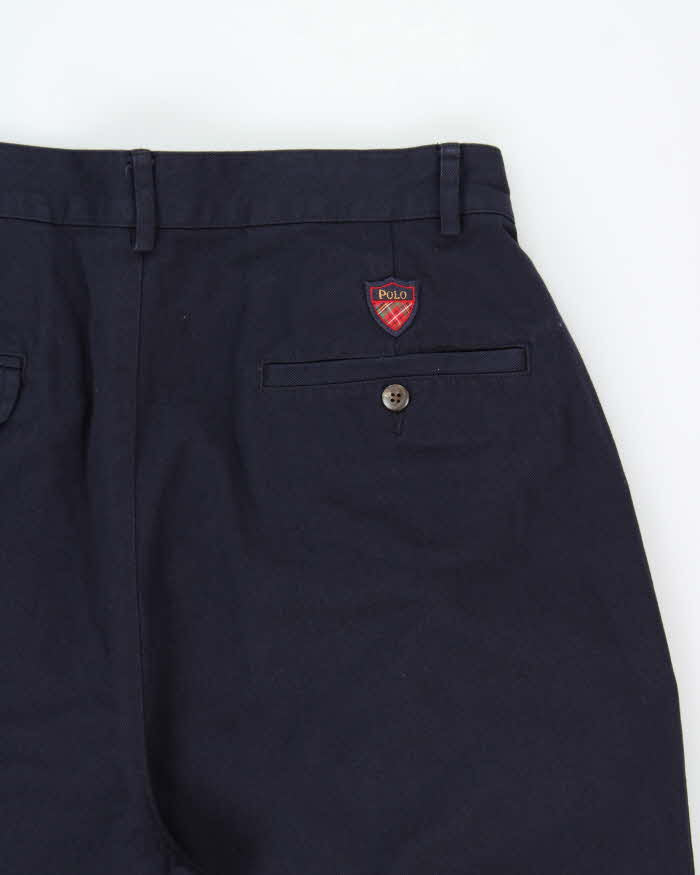 Vintage Y2K 00s Polo Ralph Lauren Double Pleated 'Classic Golf Pant' Loose Fit Trousers - W30 L29