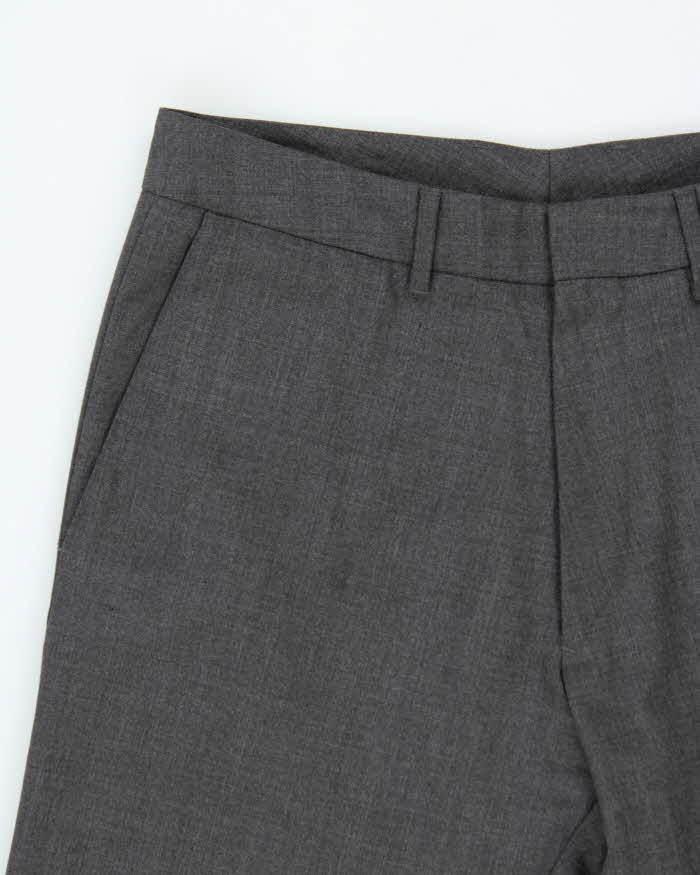 Vintage Hugo Boss Cagan Wool Blend Relaxed Straight Leg Suit Trousers - W32 L30