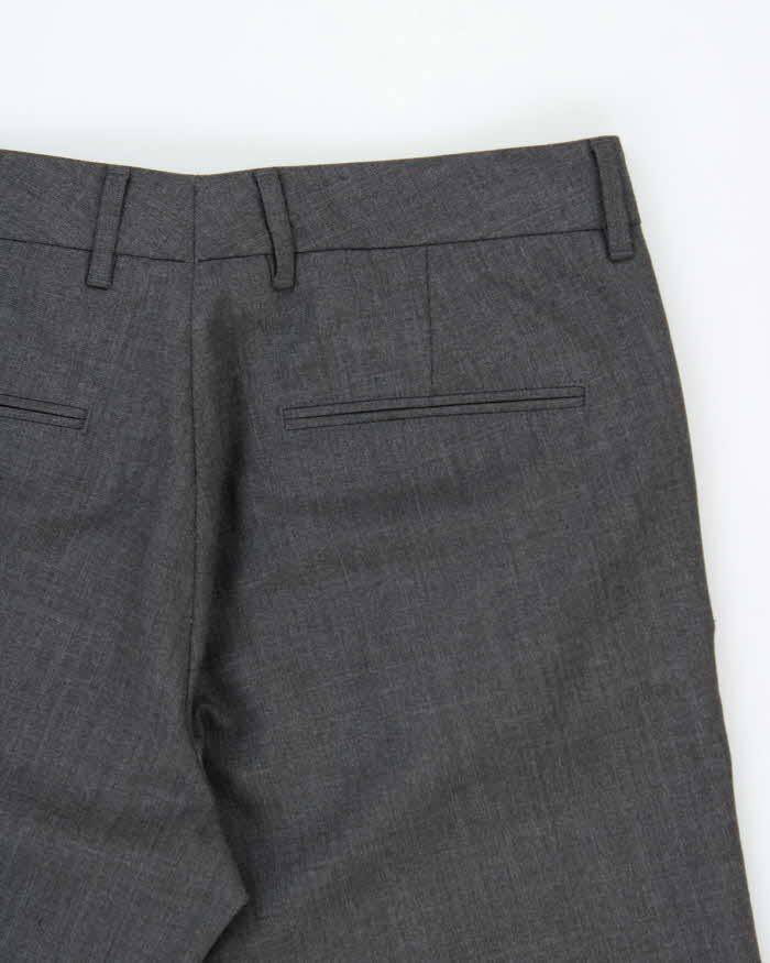 Vintage Hugo Boss Cagan Wool Blend Relaxed Straight Leg Suit Trousers - W32 L30