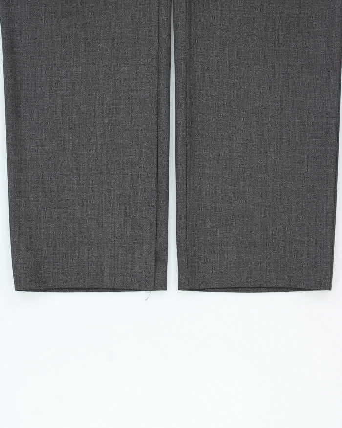 Vintage Hugo Boss Cagan Wool Blend Relaxed Straight Leg Suit Trousers - W32 L30