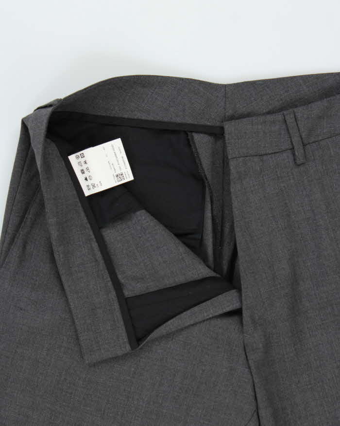 Vintage Hugo Boss Cagan Wool Blend Relaxed Straight Leg Suit Trousers - W32 L30