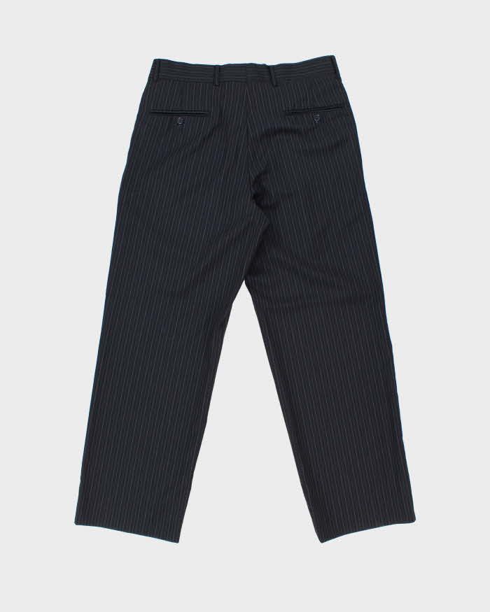 Vintage Y2K 00s Nautica Wool Blend Pleated Wide Leg Suit Trousers - W32 L30