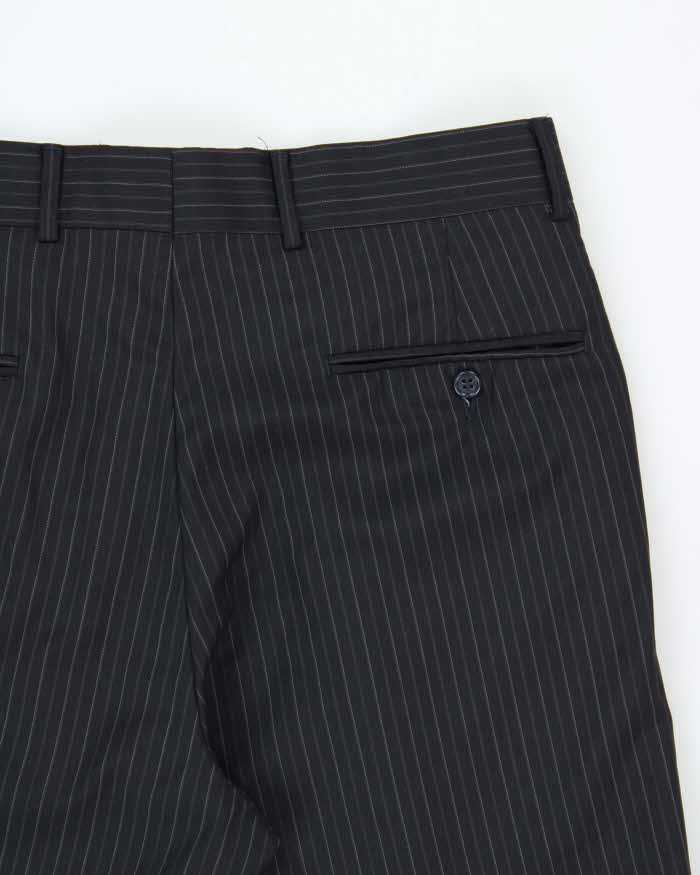 Vintage Y2K 00s Nautica Wool Blend Pleated Wide Leg Suit Trousers - W32 L30