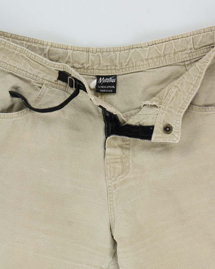 Vintage Y2K 00s Metolius Made In USA Wide Leg Canvas Climbing Trousers - W32 L27