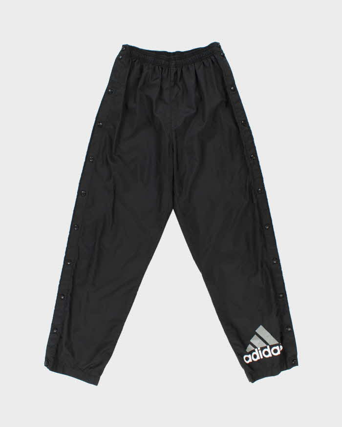 Vintage Y2K 00s Adidas Lightweight Shell Loose Fit Tracksuit Bottoms - S