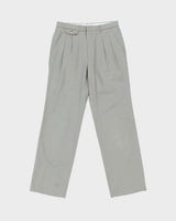 Vintage 1990s Gant Khaki Double Pleated Relaxed Straight Leg Suit Trousers - W29 L30