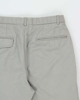Vintage 1990s Gant Khaki Double Pleated Relaxed Straight Leg Suit Trousers - W29 L30
