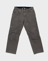 Vintage Y2K 00s Arc'teryx Khaki Grey Low Rise Cotton Canvas Relaxed Straight Leg Climbing Trousers - W34 L31