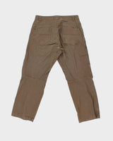 Vintage Y2K 00s Arc'teryx Brown Low Rise Cotton Canvas Relaxed Straight Leg Climbing Trousers - W34 L30